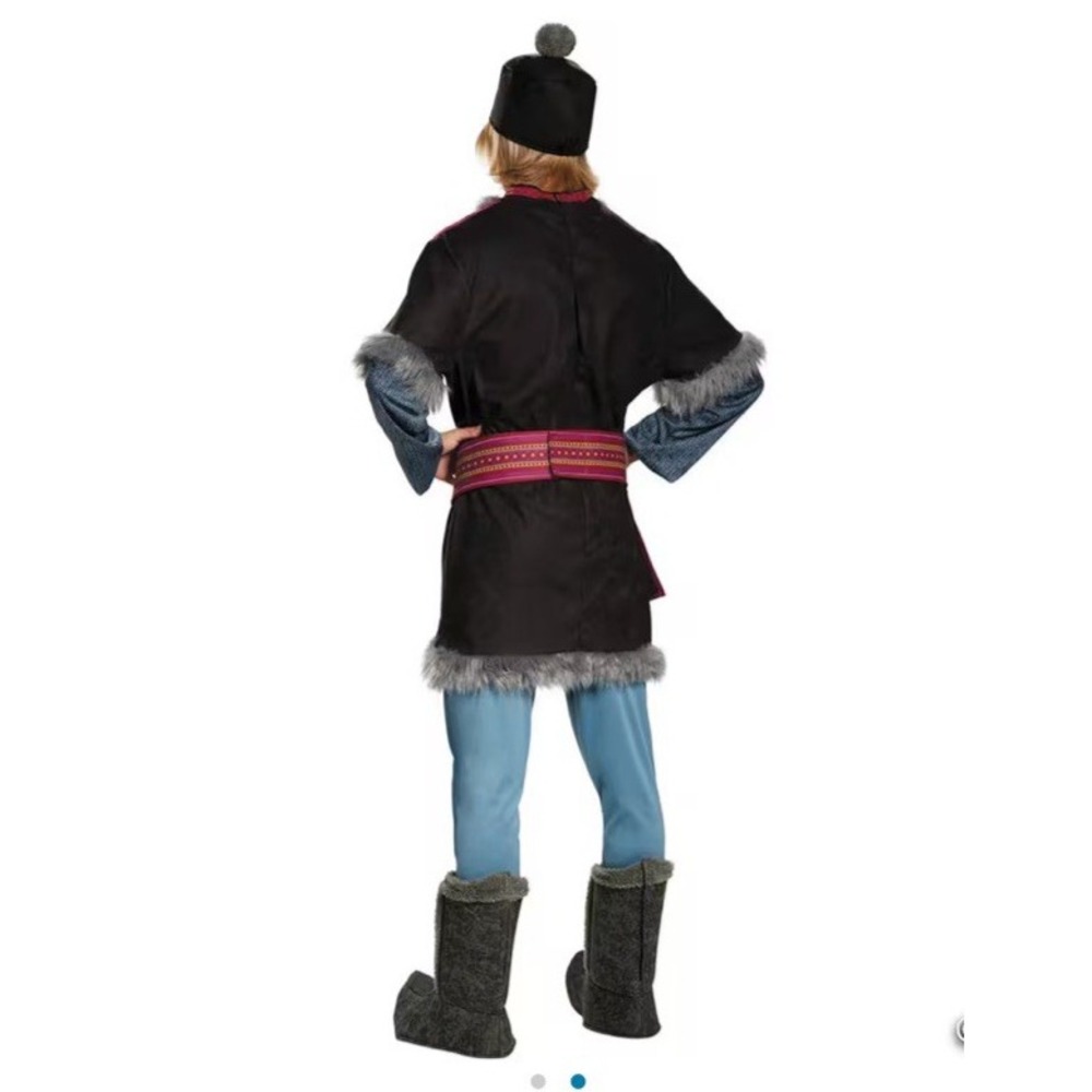 Men's Deluxe XXL 2XL Disney Frozen Kristoff Costume Halloween Adult Set GUC - Picture 2 of 7